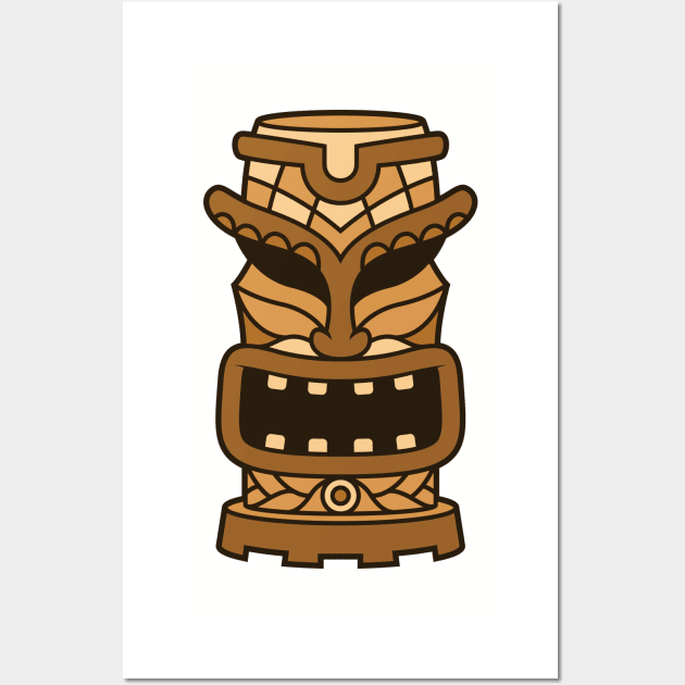 Funny Tribal Tiki Head Wall Art by allovervintage